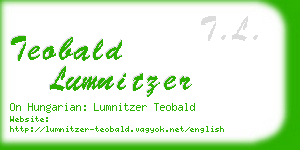 teobald lumnitzer business card